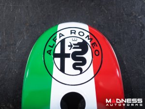 Alfa Romeo 4C Central MTA Control Cover - Carbon Fiber - Italian Theme + Alfa Romeo Badge - V2 Alfa Romeo 4C Central MTA Control Cover - Carbon Fiber - Italian Theme + Alfa Romeo Badge - V2